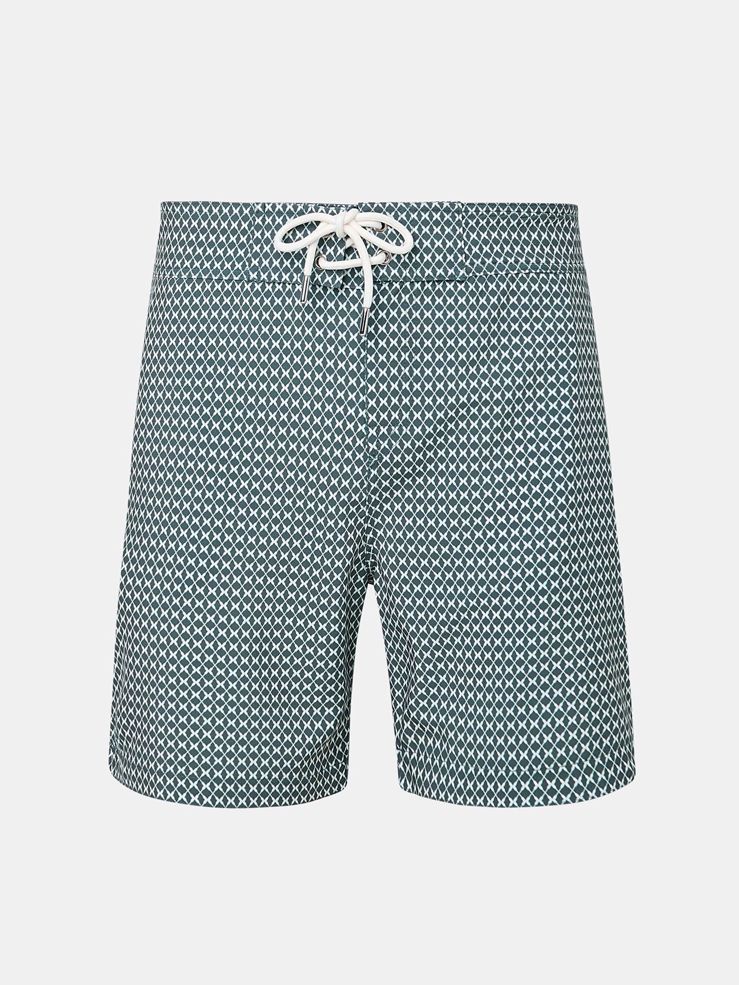 Barney Sail Grey Swim Shorts Blue Avenue